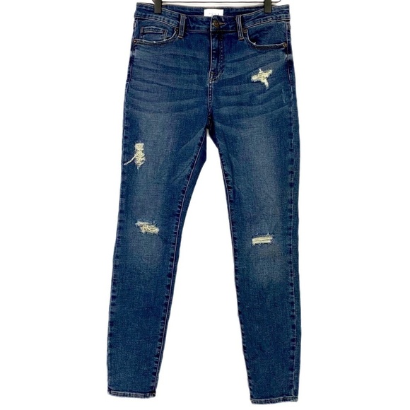 PISTOLA High Rise Distressed Skinny Jeans Size 28 - Picture 1 of 8